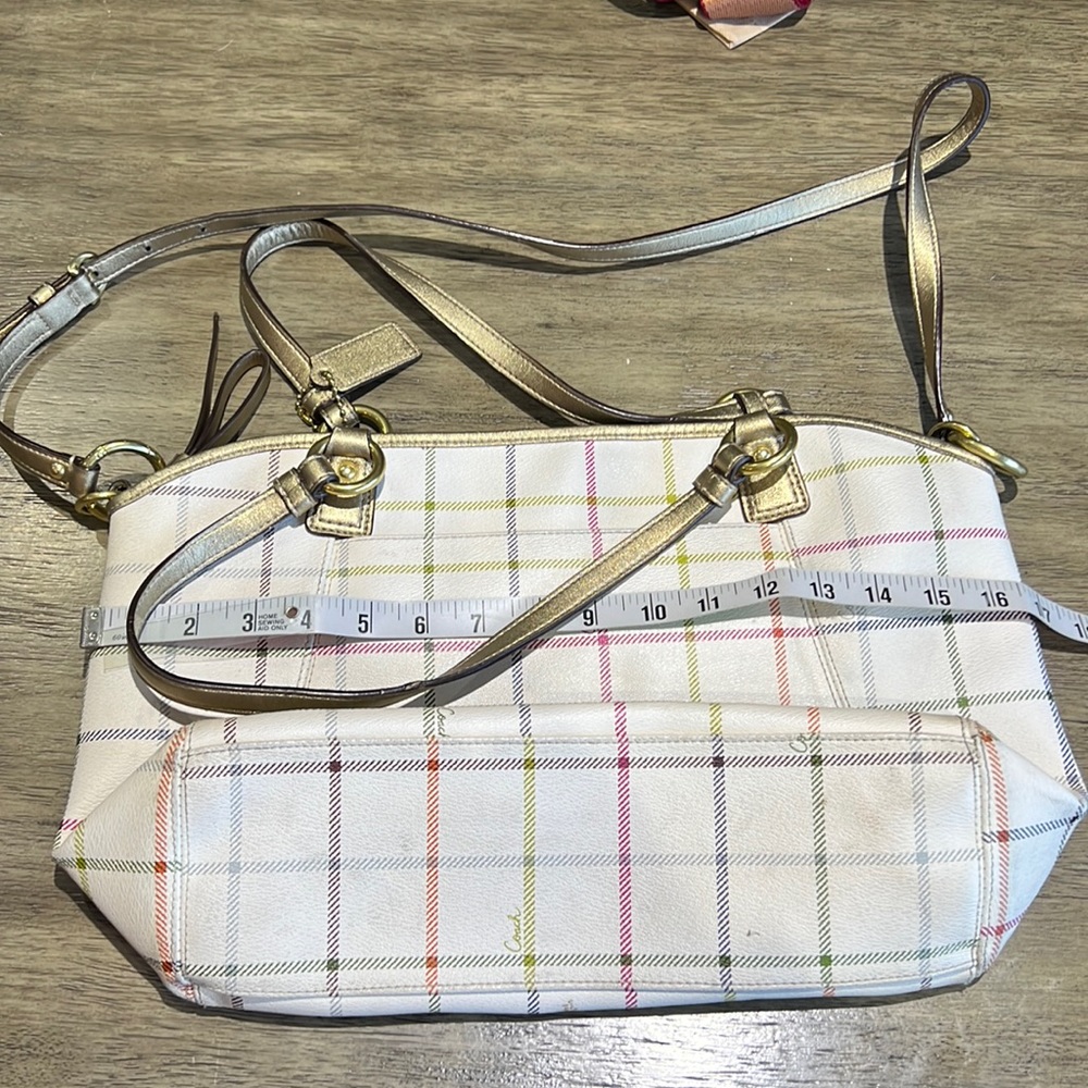Coach multi color satchel